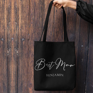 Persoonlijke Chic Minimalistische Trouw Getuige Tote Bag