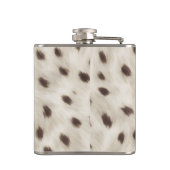 Persoonlijke Chic Neutrale Luipaard Dierprint Heupfles (Achterkant)