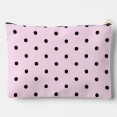 Persoonlijke Chic Roze en Zwarte Stippen Etui (Achterkant)