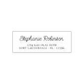 Persoonlijke Chic Schattige Script Informele Retou Zelfinktende Stempel (Design)