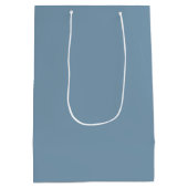 Persoonlijke Chic Stofblauwe Bachelorette-feest Medium Cadeauzakje (Achterkant)