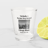 Persoonlijke Chicago Bachelor Party Weekend Shot Glas (Voorkant)