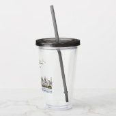 Persoonlijke Chicago Skyline Acryl Drinkbeker (Links)