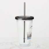 Persoonlijke Chicago Skyline Acryl Drinkbeker (Rechts)