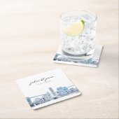 Persoonlijke Chicago Skyline Kartonnen Onderzetters (Insitu)