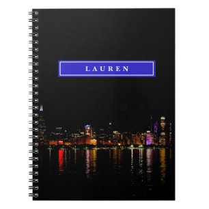 Persoonlijke Chicago Skyline Notitieboek