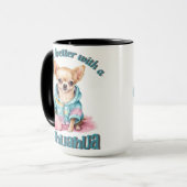 Persoonlijke Chihuahua Hondenliefhebber Coffee Mok (Voorkant links)
