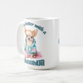 Persoonlijke Chihuahua Hondenliefhebber Coffee Mok (Voorkant links)