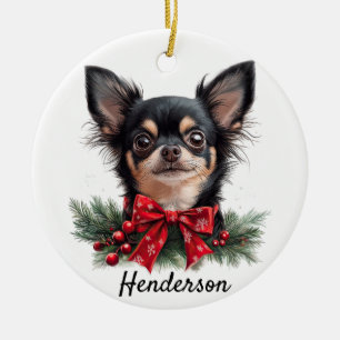 Persoonlijke Chihuahua Keramisch Ornament