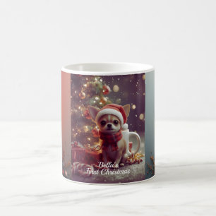 Persoonlijke Chihuahua Kerstmug – Hondennaam op Ma Koffiemok