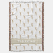 Persoonlijke Chihuahua (Kort Haar, Reebruin) Deken (Voorkant Verticaal)