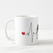 Persoonlijke Chihuahua Love My Dog Heart Beat Koffiemok (Links)