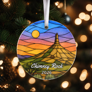 Persoonlijke Chimney Rock Historic Site Acryl Vers Ornament