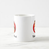 Persoonlijke chimpan cartoon koffiemok (Center)