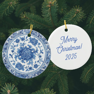 Persoonlijke Chinoiserie Blauwe Witte Borden Keramisch Ornament