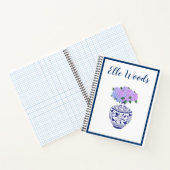Persoonlijke Chinoiserie Ginger Jar & Hydrangea Notitieboek (Binnen)