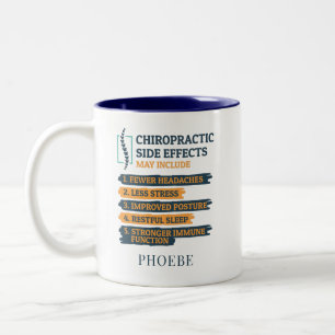 Persoonlijke Chiropractische bijwerkingen nieuwhei Tweekleurige Koffiemok