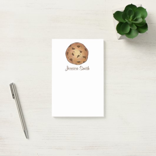 Persoonlijke chocolade Chip Cookie Post It Notes (Kantoor)