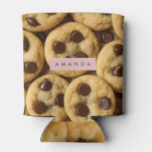 Persoonlijke chocolade chipkoekje blikjeskoeler (Achterkant)