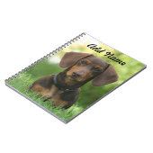 Persoonlijke chocolade en Tan Dachshund - Doxie Notitieboek (Linkerzijde)