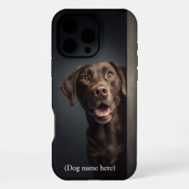 Persoonlijke Chocolade Lab Portret iPhone 16 Pro Max Hoesje