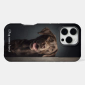 Persoonlijke Chocolade Lab Portret iPhone Hoesje (Achterkant horizontaal)