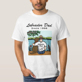 Persoonlijke chocolade Labrador en papa 2 T-shirt