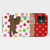 Persoonlijke chocolade Labradorspoel cartoon Case-Mate iPhone Case (Achterkant (horizontaal))