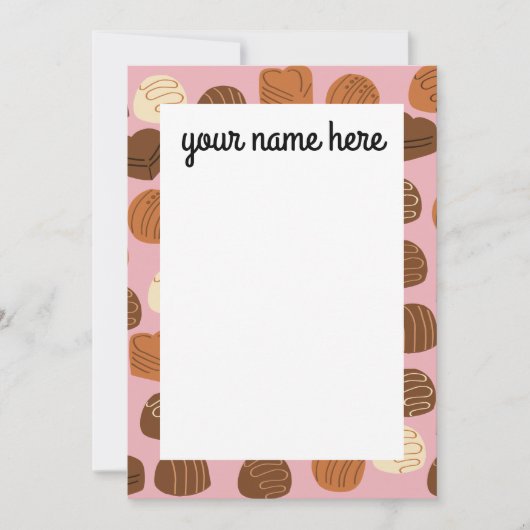 Persoonlijke chocolade Pralines Bedankt voor de ka (Voorkant)