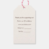 Persoonlijke Chocolate Chip Cookies Cadeaulabel (Achterkant)