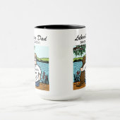 Persoonlijke Chocolate Labrador en papa Mok (Midden)