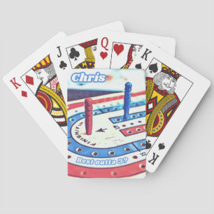 Persoonlijke Chris Naam Cribbage Pokerkaarten