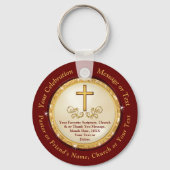 Persoonlijke Christelijke cadeaus voor pastor, vri Sleutelhanger (Voorkant)