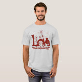 Persoonlijke Christelijke kerstfeestdagen T-shirt (Voorkant volledig)