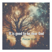 Persoonlijke christelijke schriftuurposter – Psalm Perfect Poster (Voorkant)
