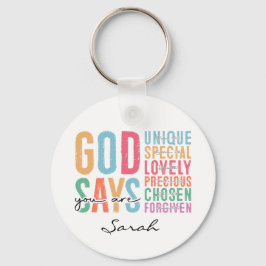 Persoonlijke christelijke sleutelhanger | Bijbelve