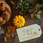 Persoonlijke christelijke thanksgiving traktaties cadeaulabel