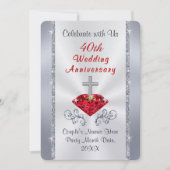 Persoonlijke Christelijke Uitnodigingen 40-jarig H (Voorkant)