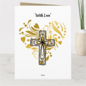 Persoonlijke Christelijke verjaardagskaart voor vr Kaart (Achterkant)