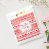 Persoonlijke CHRISTMAS Dank u wel voor uw tas Bedankzakje (Gezegeld)