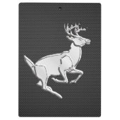 Persoonlijke chroom met een diepere koolstofvezel klembord (Achterkant)