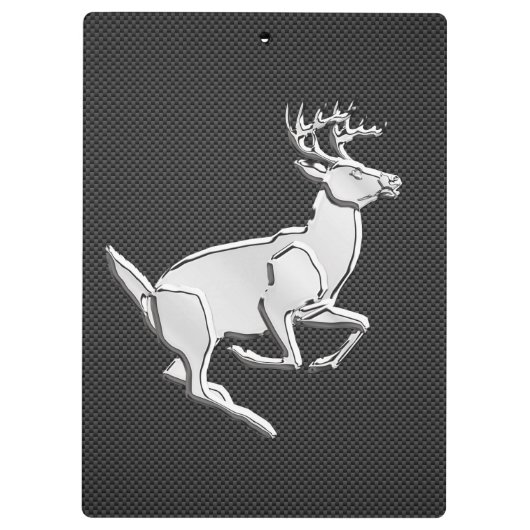 Persoonlijke chroom met een diepere koolstofvezel klembord (Achterkant)