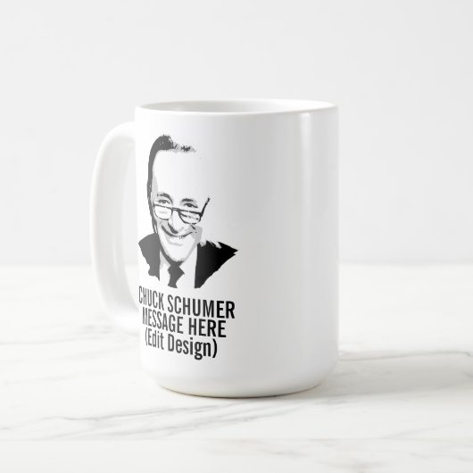 Persoonlijke CHUCK SCHUMER Koffiemok (Voorkant links)