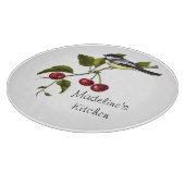 Persoonlijke cichorei en kersen op bijkantoor snijplank (Hoek)