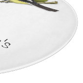 Persoonlijke cichorei en kersen op bijkantoor snijplank (Hoek)