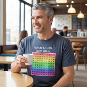 Persoonlijke "Cijfers zijn cool!" 1-100 Grafiek Ki T-shirt
