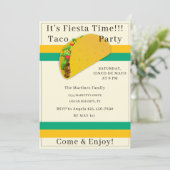 Persoonlijke Cinco de Mayo Taco Feest Uitnodiging (Staand voorkant)