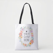 Persoonlijke Citaat Bloemstuk Moederdag Tote Bag (Voorkant)