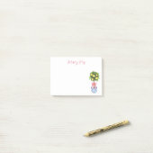 Persoonlijke citroen topiary boom post-it® notes (Op bureau)