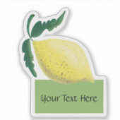 Persoonlijke citroenfruitsticker vinyl gesneden sticker (Voorkant)